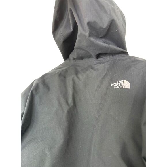 The North Face Men's Large Black Puffer Jacket Hooded Winter Coat - Picture 10 of 13